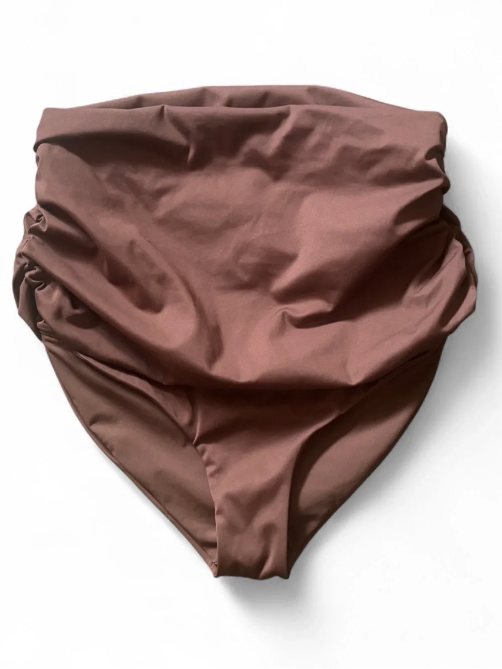 Skims Sculpting Swim Bottom Ruched High Waist In Cocoa Women’s Size XL